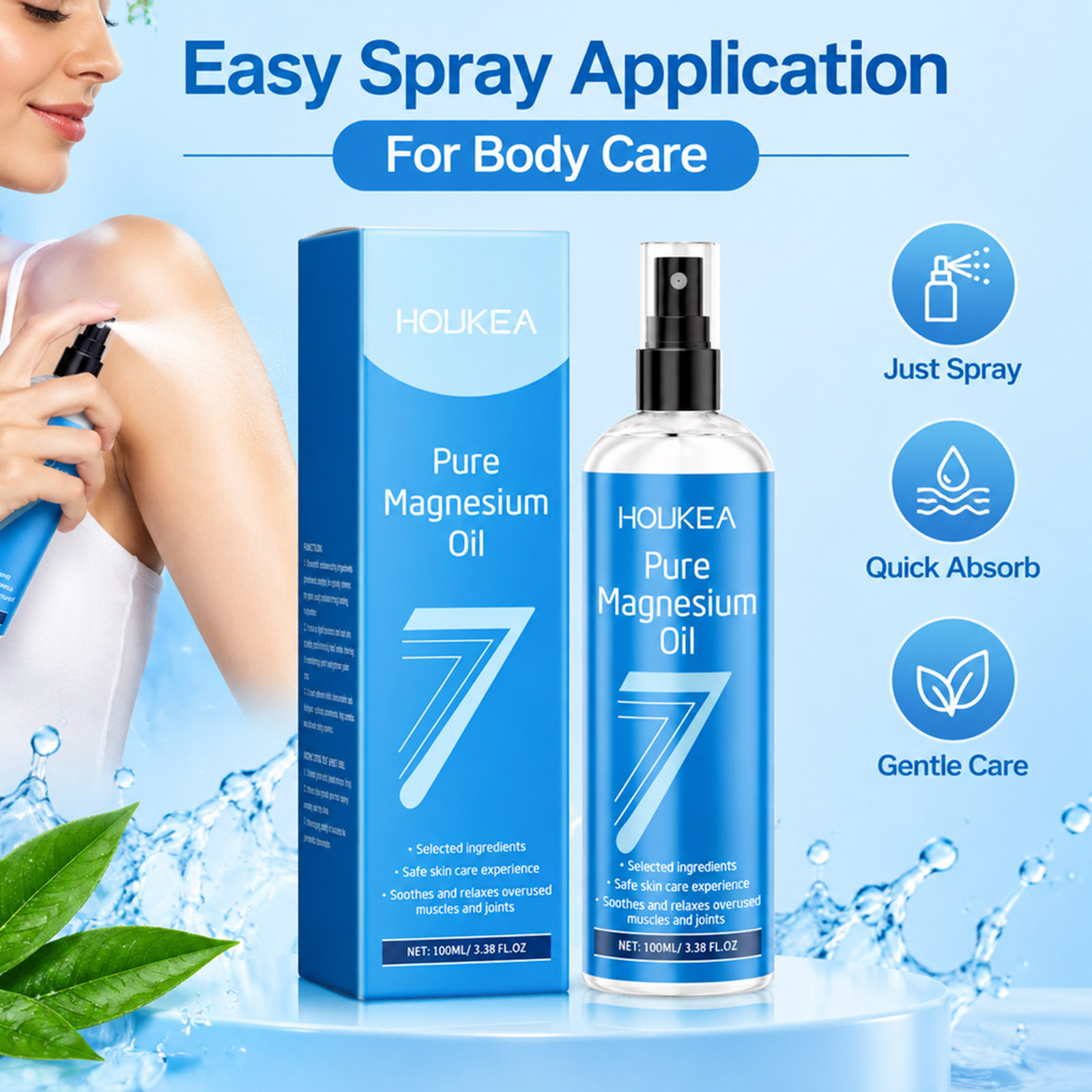 Bath Salts Magnesium - Olio di Magnesio Puro Spray 100ml