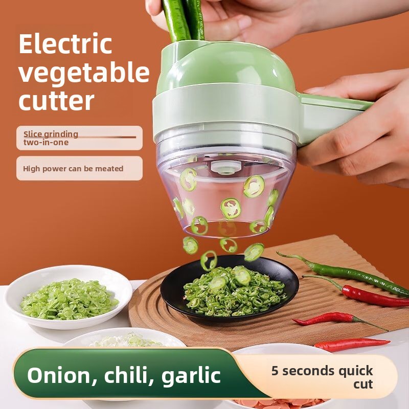 Health Wellness Lifestyle - 4In1 Tagliaverdure Elettrico Set Palmare Senza