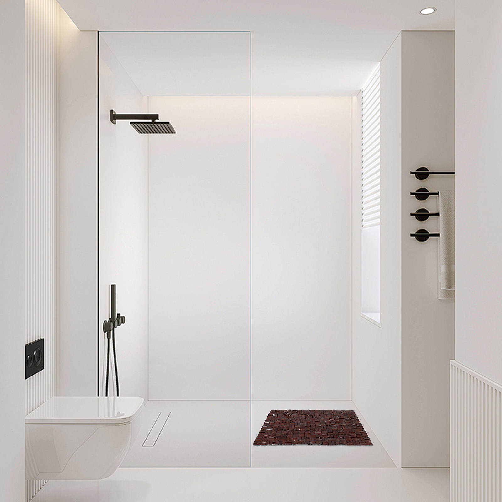 Tappetino da bagno pieghevole  - Bamboo Bath Mat recensione e prezzo